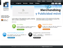 Tablet Screenshot of marketinglogistics.com.mx